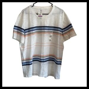 NWT INC International Concepts Mens Striped Short Sleeve Tee Shirt